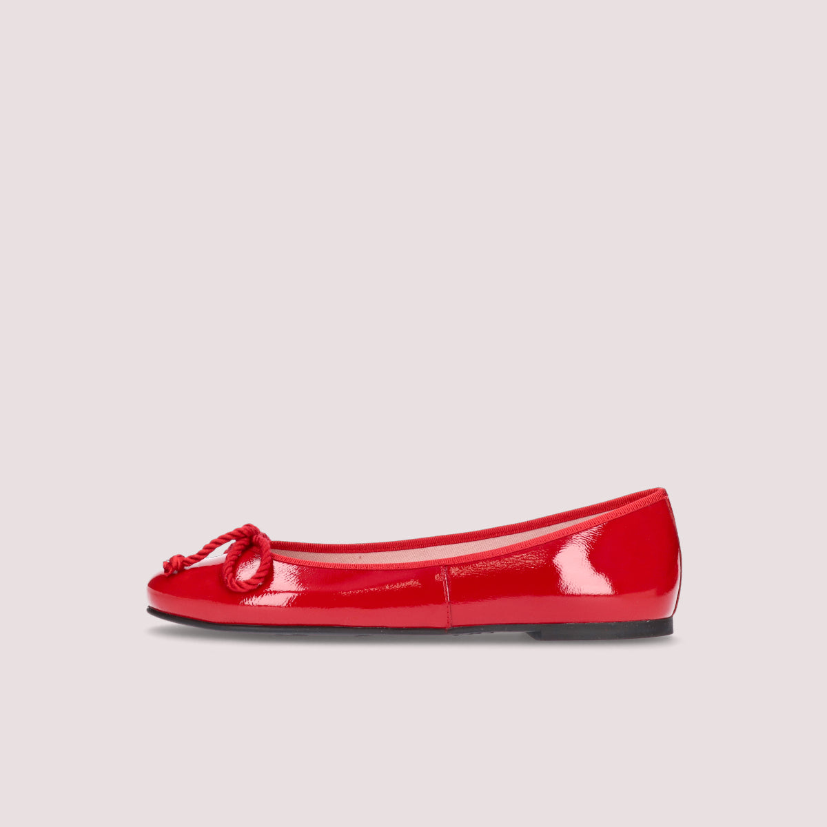 Red leather deals ballet flats